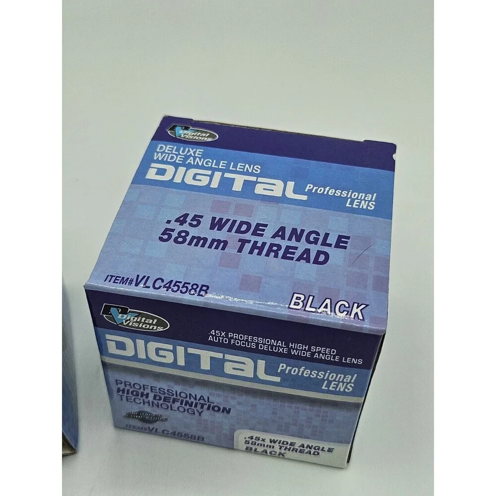 Digital Visions 2x Telephoto Lense 58mm Thread + .45 Wide Angle Lens 58mm Thread